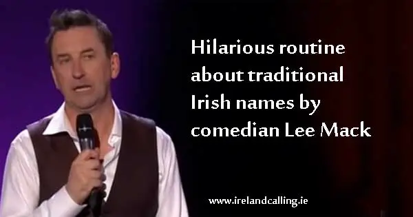 Brilliant routine on Irish names by comedian Lee Mack