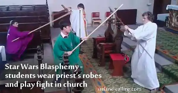 Star-Wars-students-in-church-fighting