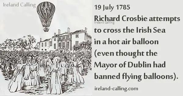 Crosbie hot air balloon flight across the Irish Sea-Image-Ireland-Calling