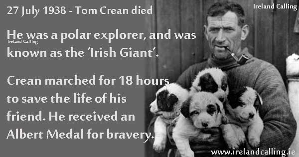 7_27 1938 Tom_Crean - Gentle Giant-died Image copyright Ireland Calling