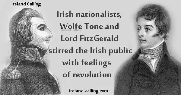 Wolfe Tone and Lord Edward Fitzgerald. Image copyright Ireland Calling