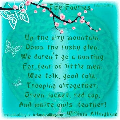 Favourite-poems-from-FB_FAERIES_William-Allingham Image copyright Ireland Calling