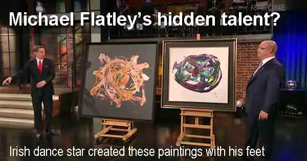 Michael Flatley’s hidden talent? Irish dance star created these paintings with his feet