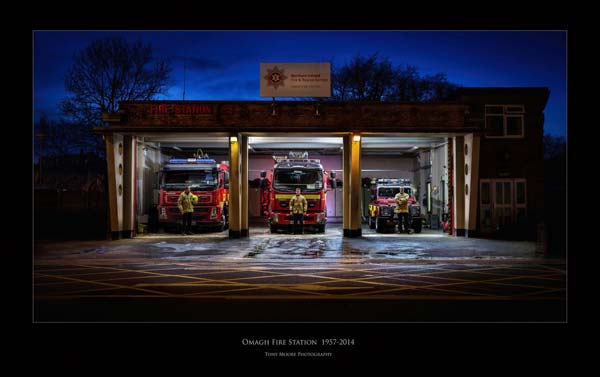 Omagh Fire Station 1957-2014 by photographer Tony Moore