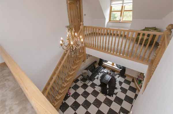 Stairs in Carl Frampton's house