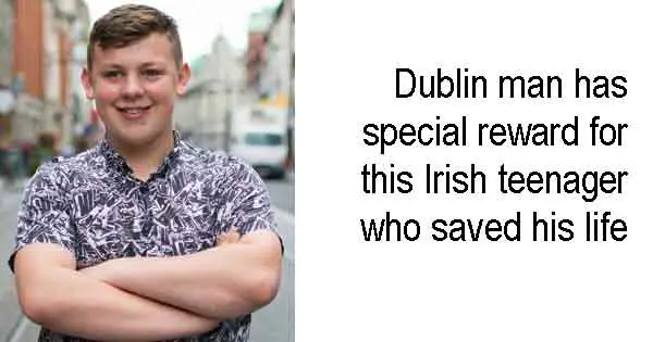 Dublin man has special reward for this Irish teenager who saved his life