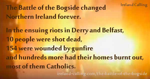 The Battle of the Bogside. Image copyright Ireland Calling