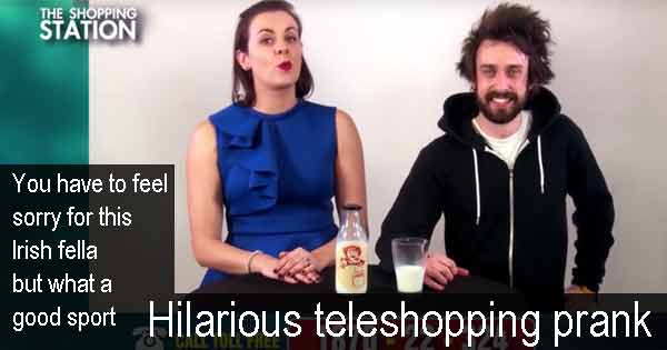 Hilarious teleshopping prank - You have to feel sorry for this Irish fella but what a good sport