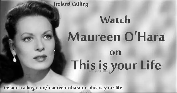 Maureen O'Hara appears on American TV This is Your Life