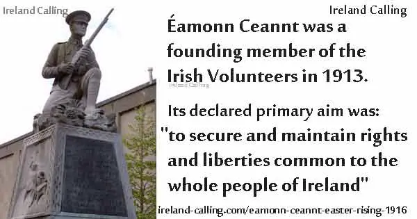 Éamonn Ceannt was a founding member of the Irish Volunteers in 1913. Image copyright Ireland Calling