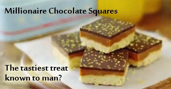 Millionaire Chocolate Squares recipe. Image copyright Ireland Calling