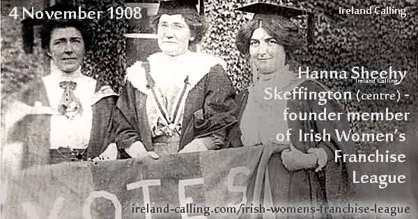 Hanna Sheehy Skeffington founder member of Irish Womens Franchise League Image Ireland Calling