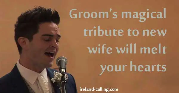 Groom's magical song for bride will melt your heart