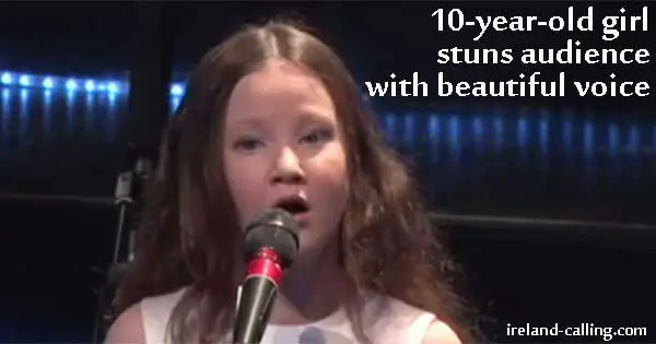 Amazing voice - 10-year-old Irish girl sings Walking in the Air