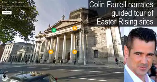 Colin Farrell narrates guided tour of Easter Rising sites. Photo copyright Georges Biard cc2