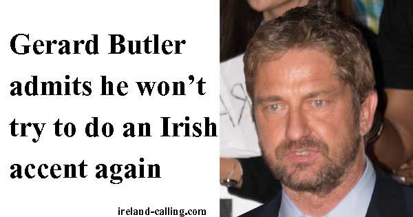 Gerard Butler. Irish accent. Photo copyright Tabercil CC3