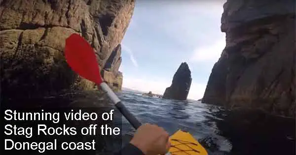 Stunning video of Stag Rocks off the Donegal coast
