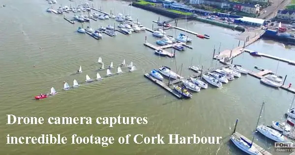 Cork Harbour captured by drone camera