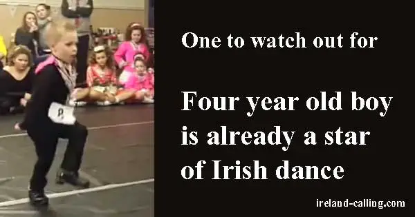 Four-year-old boy is already a star of Irish dance