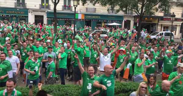 Irish fans enjoy the craic at Euro 2016