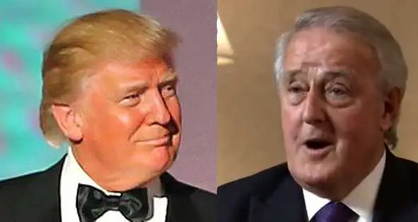 Former Canadian Prime Minister sings When Irish Eyes are Smiling for President Trump
