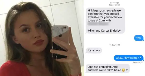 Teenager rejected for job with laughing emoji text message