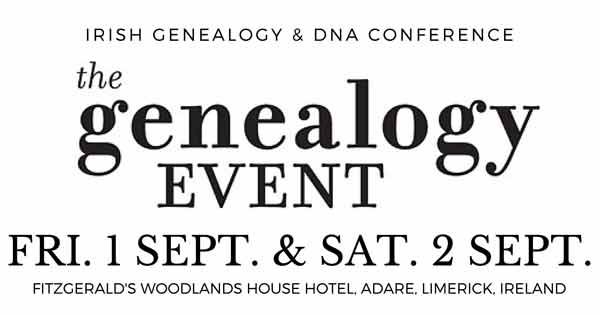 The Genealogy Event - Fri 1 Sept & Sat 2 Sept