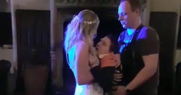 Heart melting video shows a teenager has his first dance with his mother at her wedding