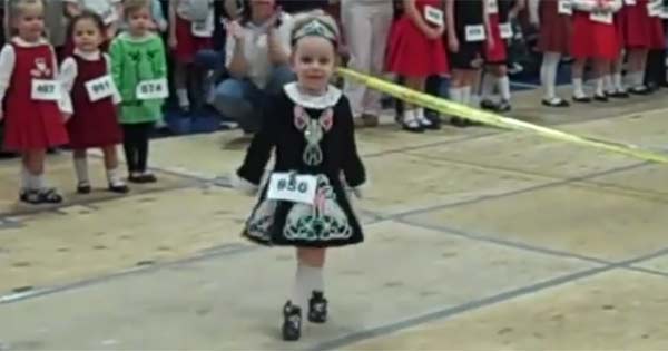 Three-year-old dancer steals the show