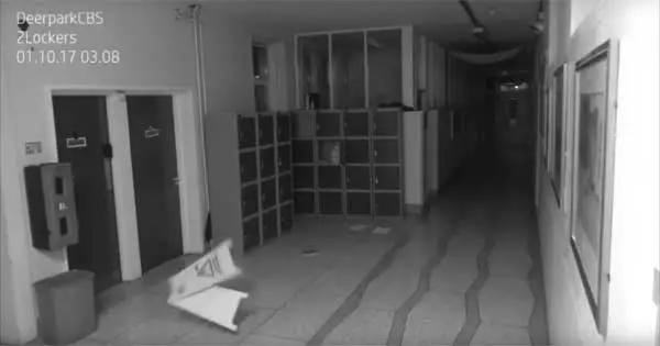 Spooky CCTV footage taken in Irish school