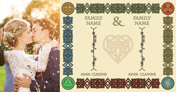 Unite your family names in Ogham