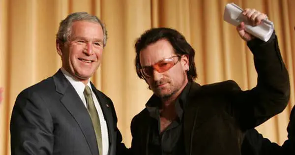 Bono reveals President Bush joke that had his in stitches