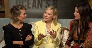 Ocean's 8 cast try to do an Irish accent