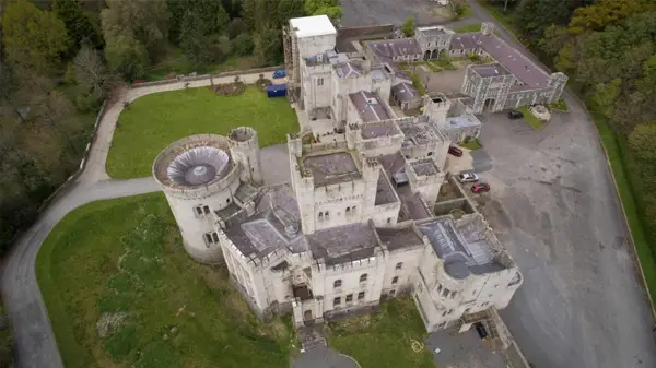 Sky view of Gosford Castle