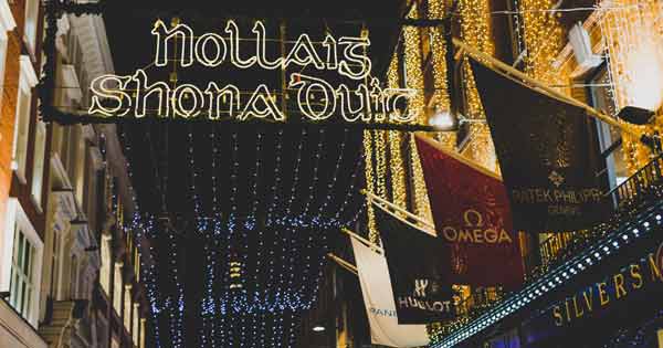 Christmas lights on Grafton Street, Dublin