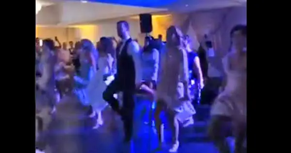 Bride stuns new husband with incredible Irish dance performance