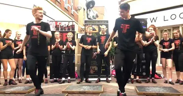 Fusion Fighters open their Irish dance camp with stunning street performance