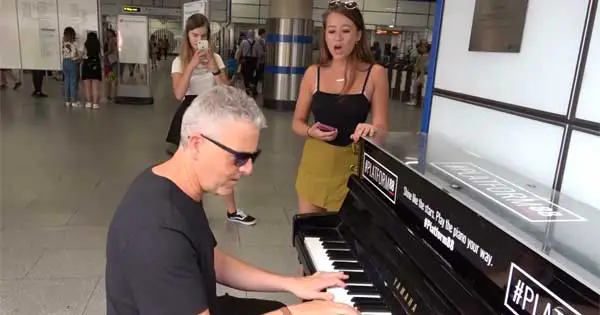 Irish piano star bumps into a singing goddess…cue songs from the Sound of Music