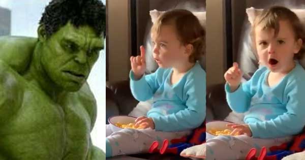 Little Irish girl's reaction to the Hulk is comedy gold