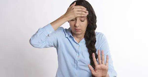 Young woman feeling stressed