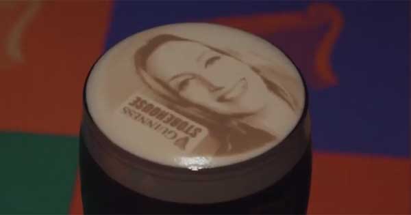 Guinness Storehouse creates the STOUTie, a pint with your face in the head!