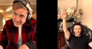 Gary Barlow and Shane Filan perform online duet