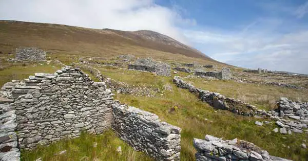 Deserted Village of Achill in Ireland