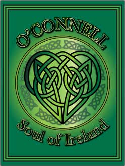 History of the Irish name O'Connell. Image copyright Ireland Calling