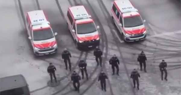 Swiss police dancing video