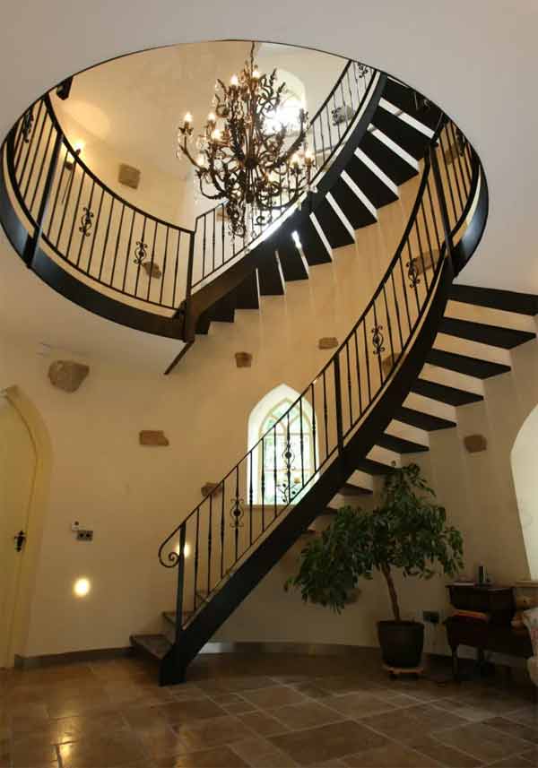 Heathfield Castle spiral staircase