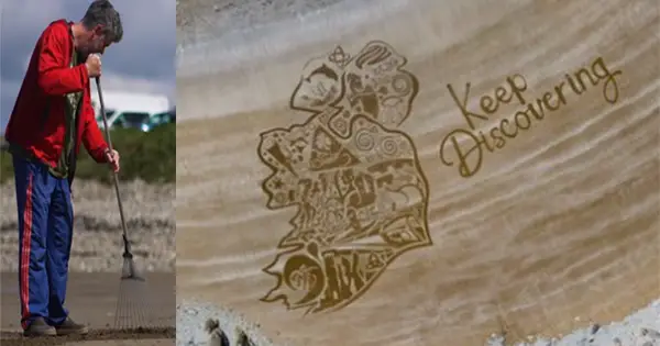 Irish artist spent six hours creating incredible image of Ireland on the beach