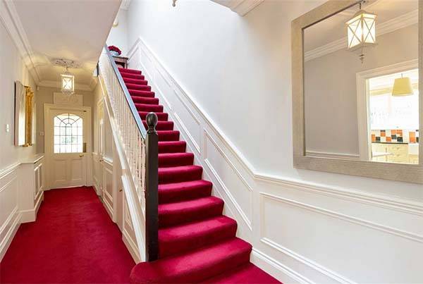 Stairs in Gabriel Byrne's former Dublin house
