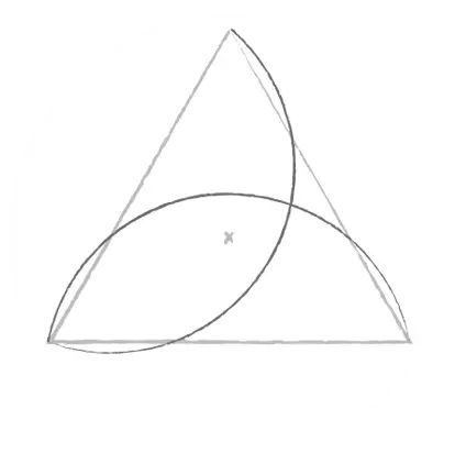 Step 4 How to draw a triquetra