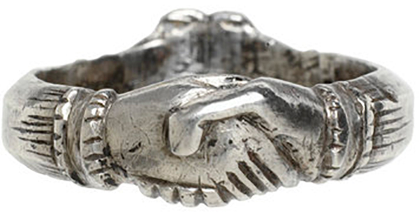 15th century Fede ring copyright Victoria and Albert Museum
